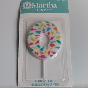 Martha Stewart Colorful Geometric Cake Candle